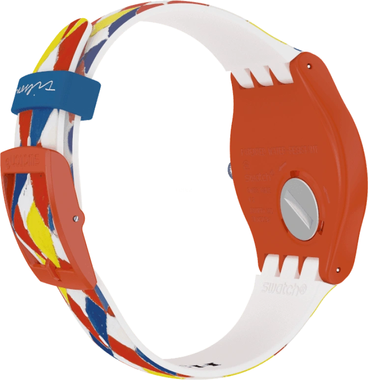 Swatch,Originals 41mm,41mm,Plastic,White,Sapphire,Crystal Glass,SUOZ312S