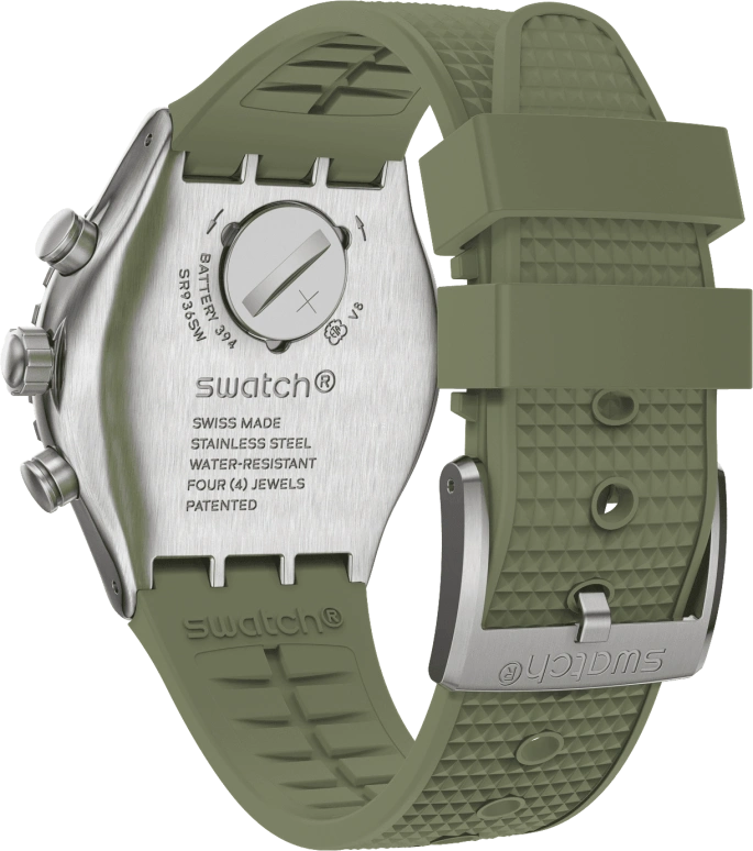 Swatch,IRONY 43mm,43mm,Stainless Steel,Green,YVS488