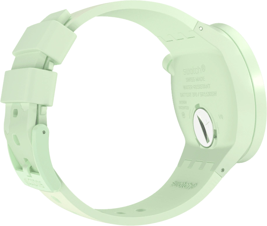 Swatch,THE BOLD 47mm,47mm,Bioceramic,Ceramic,Green,Quartz,Sapphire,Crystal Glass,Round,SB03G100