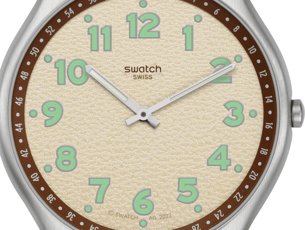 Swatch,Other 42mm,42mm,Stainless Steel,Cream,Quartz,Sapphire,Crystal Glass,Round,SS07S135
