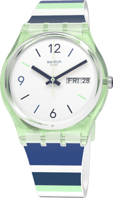 Swatch,Originals 34mm,34mm,Plastic,White,Open,GG711
