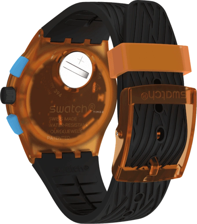 Swatch,Originals 42mm,42mm,Plastic,Black,SUSO401