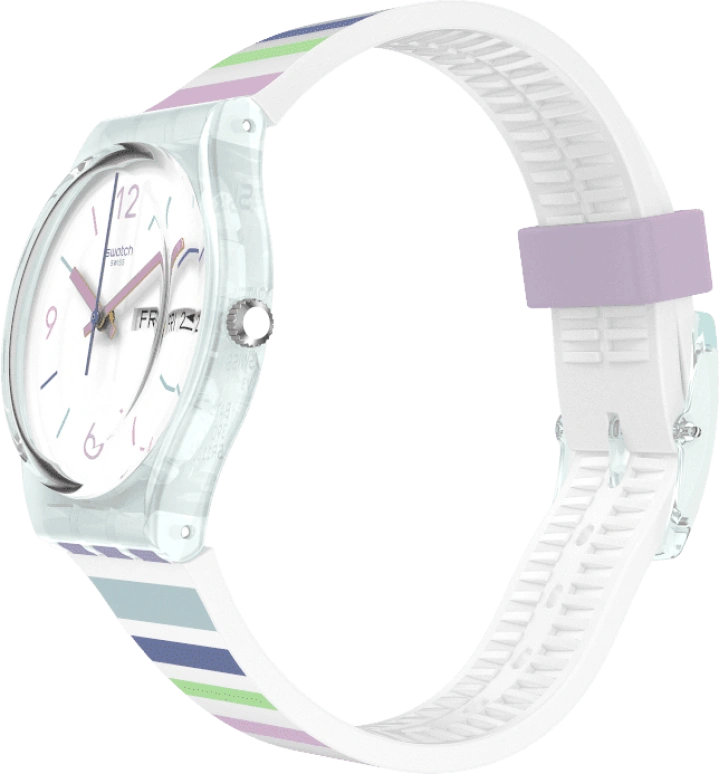 Swatch,Originals 34mm,34mm,Plastic,White,Open,GL702