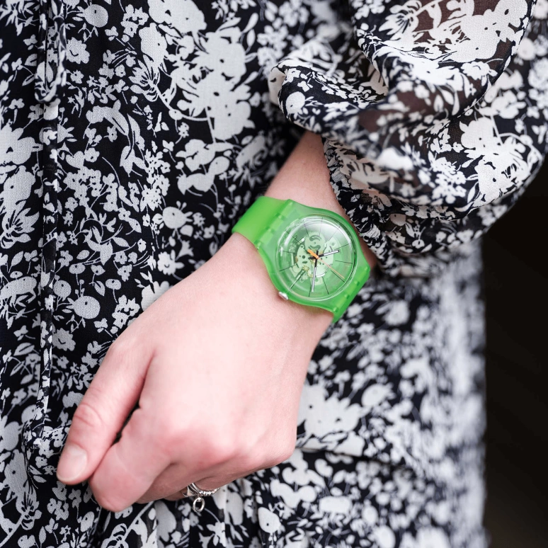 Swatch,Originals 41x47.40mm,41x47.40mm,Plastic,Green,SUOG118
