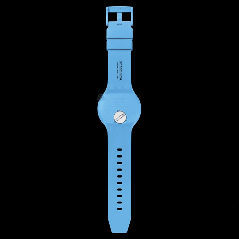 Swatch,THE SIMPSONS 47mm,47mm,Bio-sourced,White,Yellow,Quartz,Glass,Round,SB05Z100