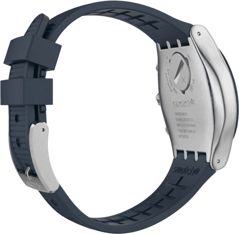 Swatch,IRONY 43mm,43mm,Stainless Steel,Blue,YVS454