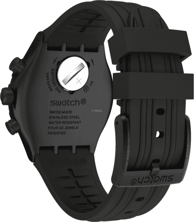 Swatch,IRONY 43x49mm,43x49mm,Black,YVB409