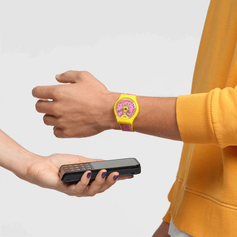 Swatch,Other 41mm,41mm,Bio-sourced,Pink,Yellow,Quartz,Round,Yellow,SO29Z129,SO29Z129-5300