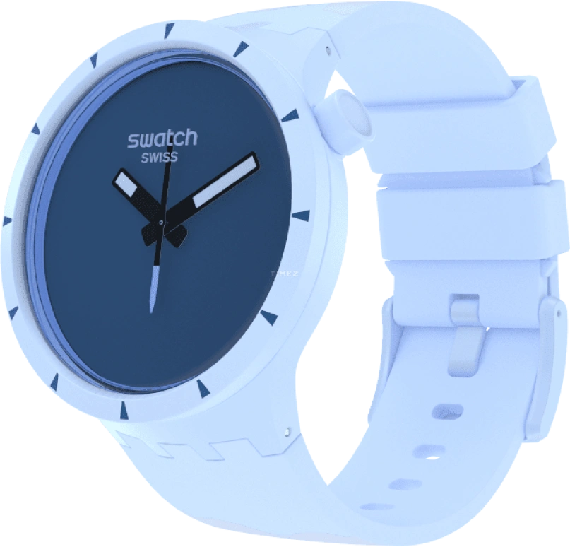 Swatch,THE BOLD 47mm,47mm,Bioceramic,Ceramic,Blue,Sapphire,Crystal Glass,SB03N102