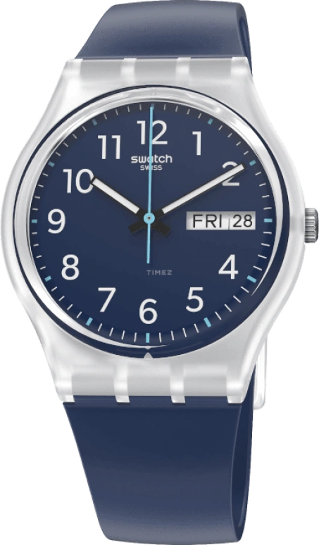 Swatch,Originals 34mm,34mm,Blue,Open,GE725