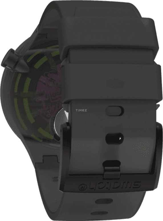 Swatch,THE BOLD 47mm,47mm,Plastic,Purple,SO27B113