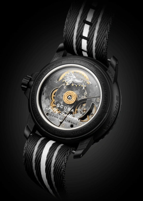 Swatch,BIOCERAMIC 42.30mm,42.30mm,Bioceramic,Black,Automatic,Day,Sapphire,Glass,Kasseem Dean,Swizz Beatz,SO35B400