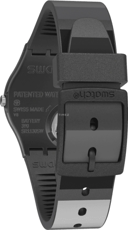 Swatch,Originals 34mm,34mm,Plastic,Black,Quartz,Round,GB430