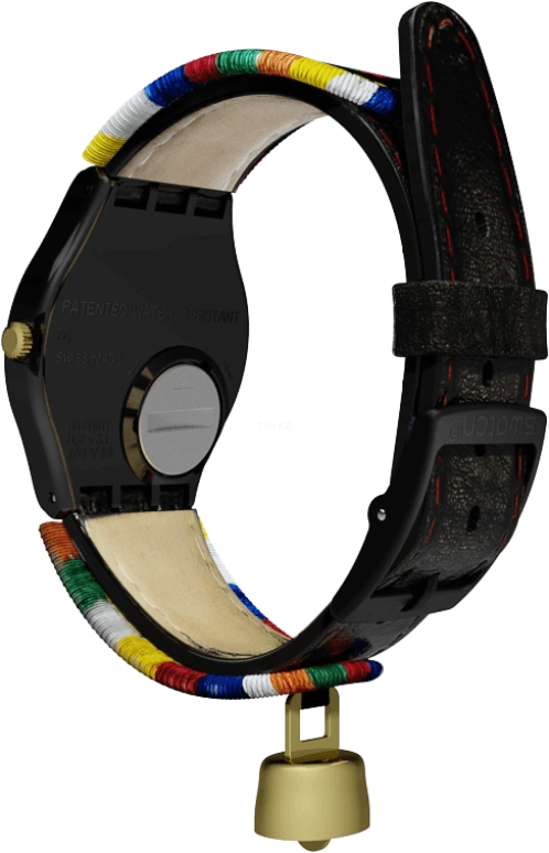 Swatch,Originals 34mm,34mm,Plastic,Black,GB285