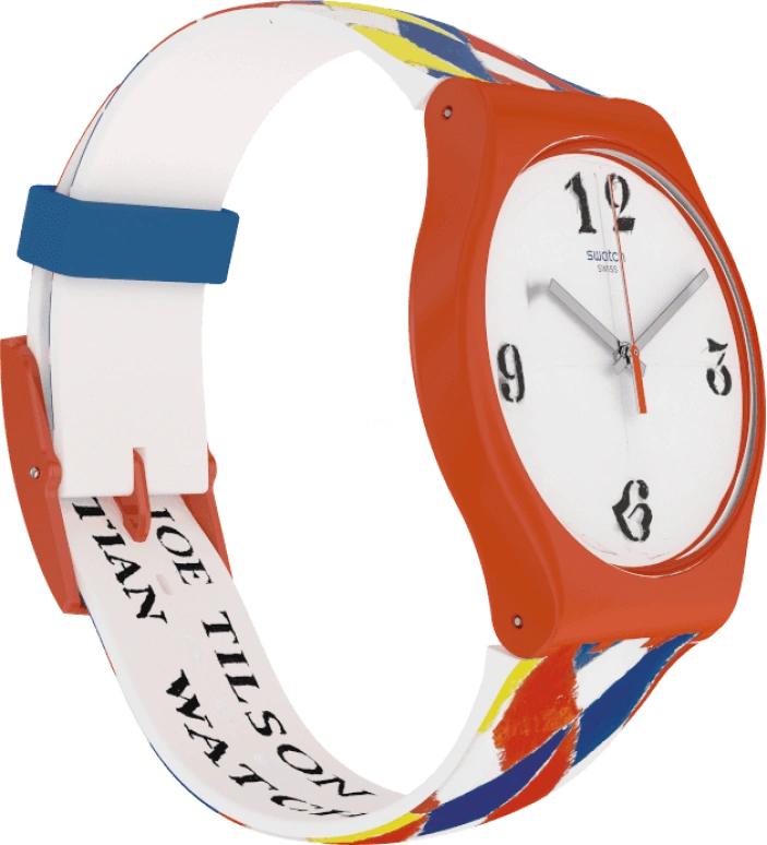 Swatch,Originals 41mm,41mm,Plastic,White,Sapphire,Crystal Glass,SUOZ312S