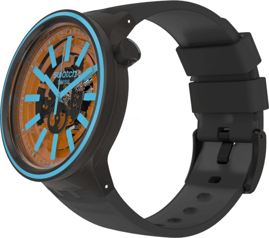 Swatch,THE BOLD 47mm,47mm,Plastic,Coffee,Brown,SO27B112
