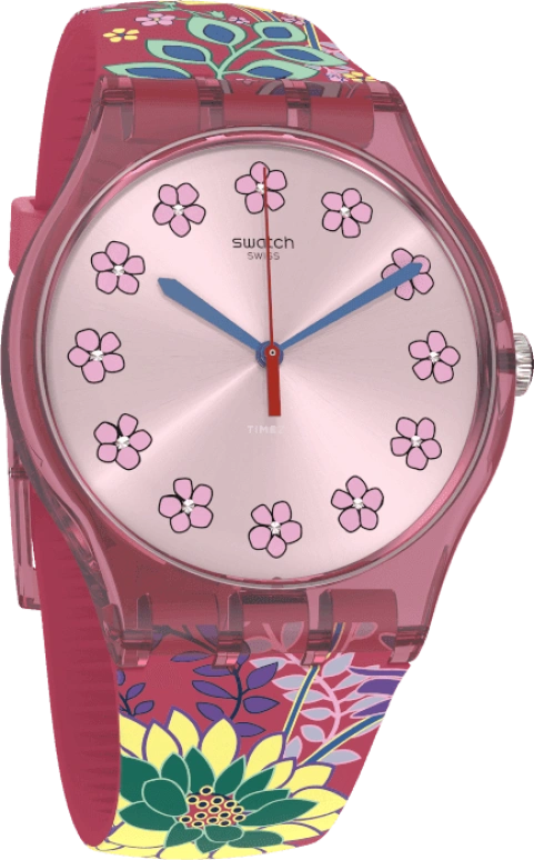 Swatch,Originals 41mm,41mm,Plastic,Pink,SUOP112
