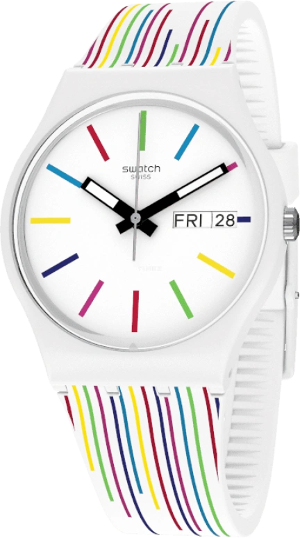 Swatch,Originals 34mm,34mm,Plastic,White,Closed,GW712