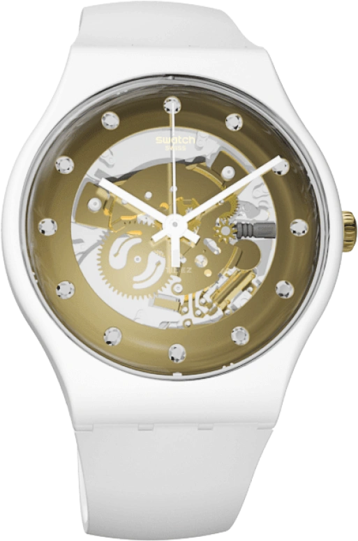 Swatch,Originals 41mm,41mm,Plastic,Yellow,SUOZ148