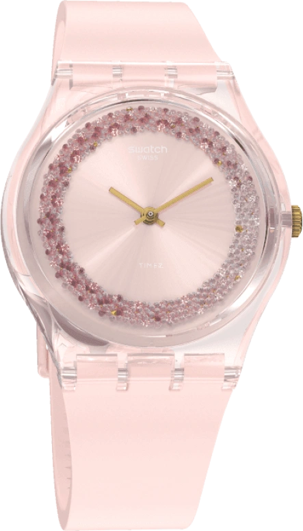 Swatch,Originals 34mm,34mm,Plastic,Pink,GP164
