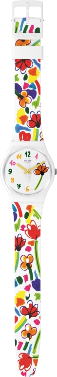 Swatch,Other 34mm,34mm,Bio-sourced,White,Quartz,Sapphire,Crystal Glass,Round,SO28W108