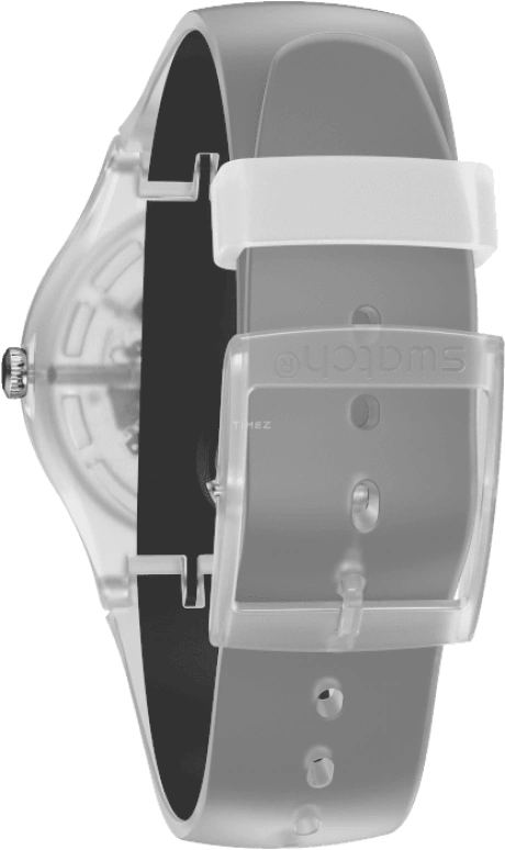 Swatch,Originals 41mm,41mm,Plastic,Skeleton,Quartz,Round,Transparent,SUOK157