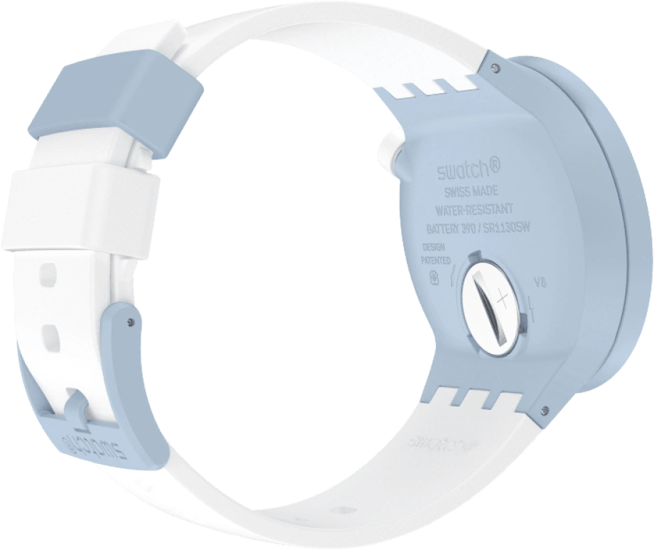 Swatch,THE BOLD 47mm,47mm,Bioceramic,Ceramic,White,SB03N101
