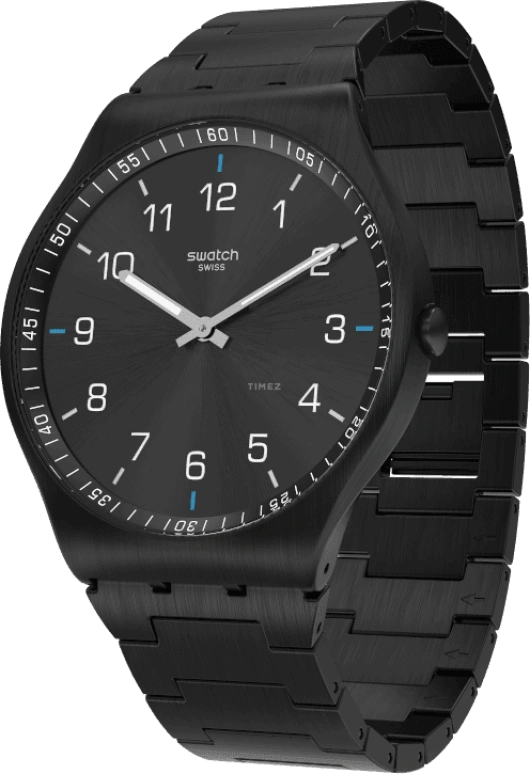 Swatch,SKIN ,Stainless Steel,Black,SS07B100G
