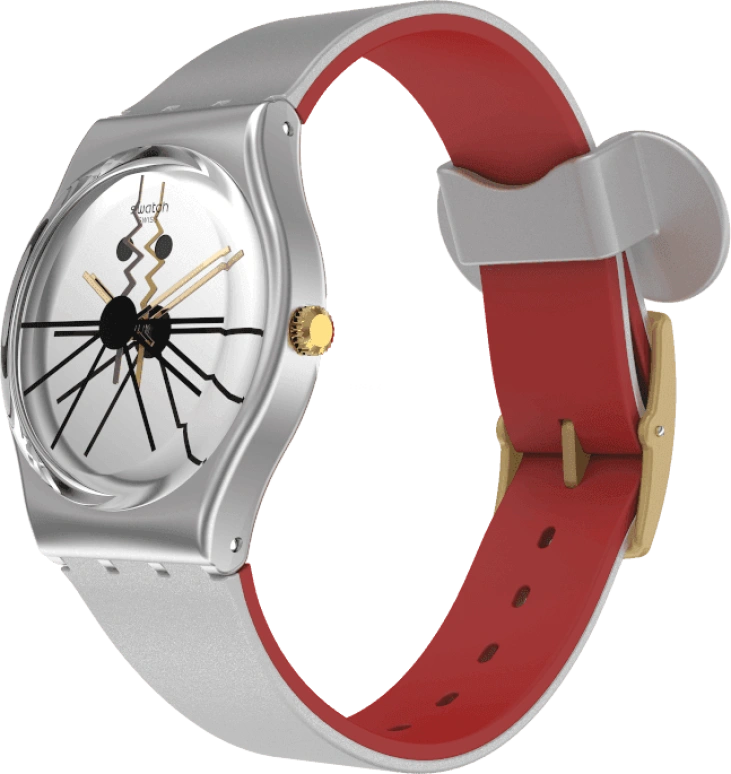 Swatch,Originals 34mm,34mm,Plastic,Sapphire,Crystal Glass,GZ327
