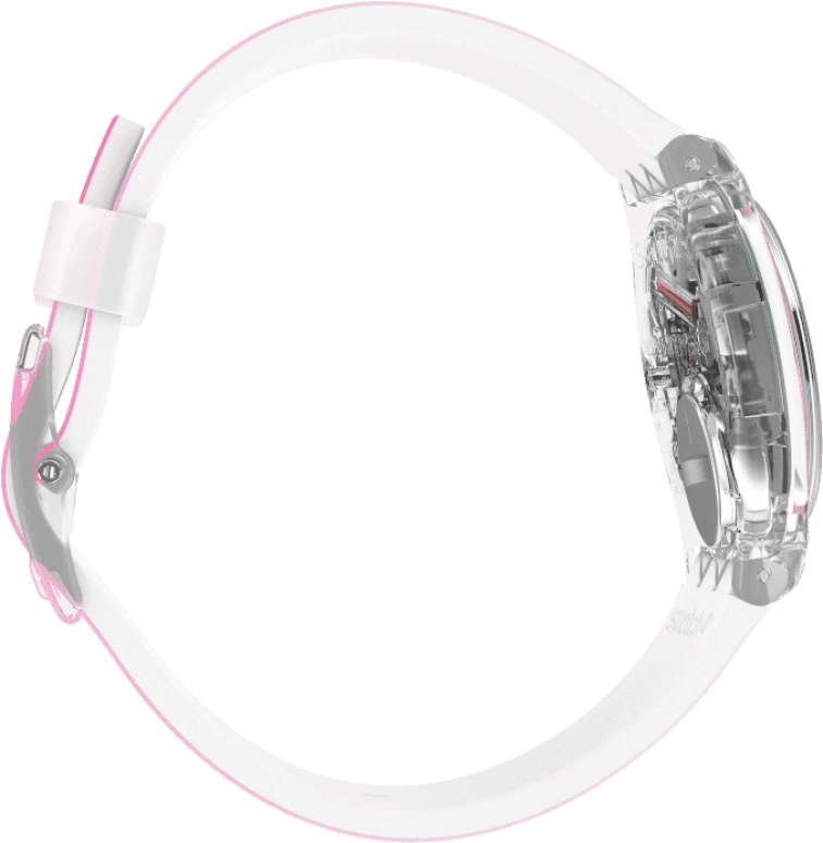 Swatch,Originals 34mm,34mm,Plastic,Pink,Sapphire,Crystal Glass,GE719