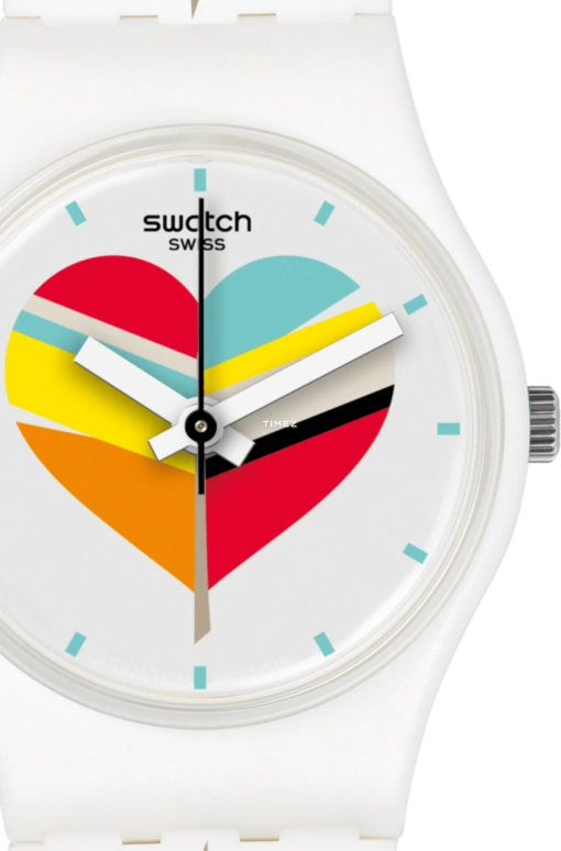 Swatch,HUMPY BUMPY 31.40mm,31.40mm,Plastic,White,Quartz,Tonneau,LW151