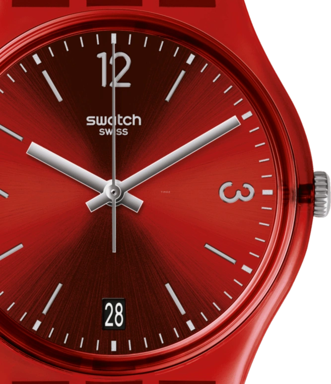 Swatch,Originals 34x39.20mm,34x39.20mm,Plastic,Red,GR406