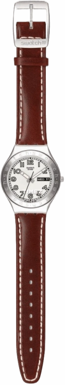 Swatch,IRONY 37.40mm,37.40mm,Stainless Steel,White,Quartz,Date,Day,YGS732