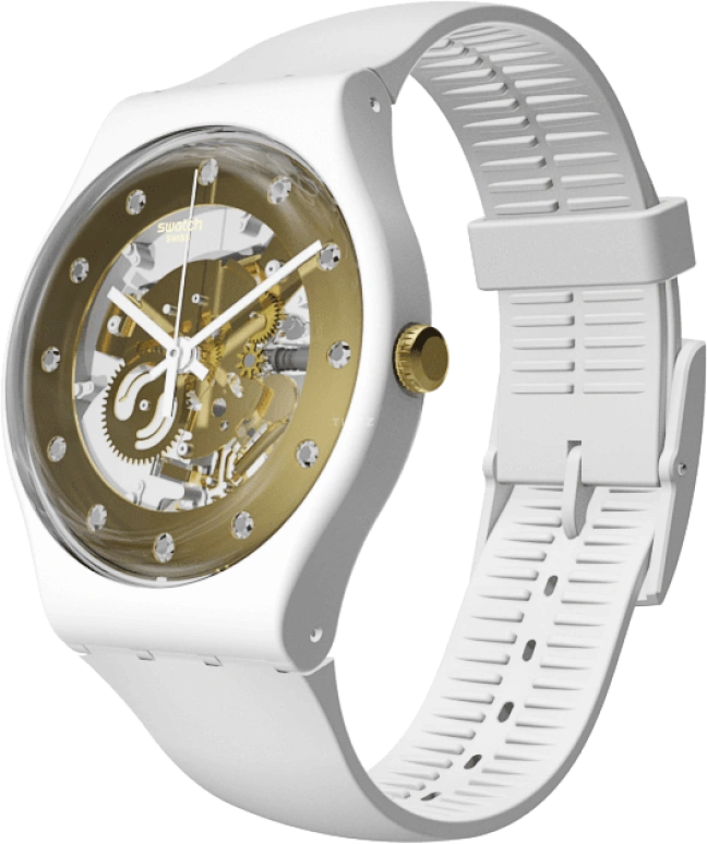 Swatch,Originals 41mm,41mm,Plastic,Yellow,SUOZ148