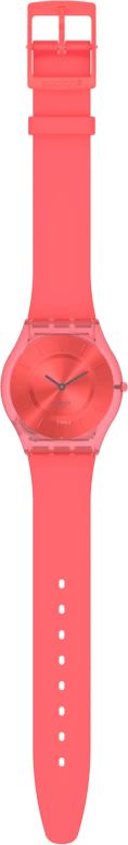 Swatch,SKIN 34mm,34mm,Bioceramic,Red,Open,SS08R100