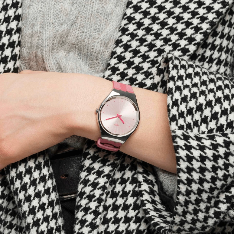 Swatch,SKIN 38mm,38mm,Pink,SYXS135