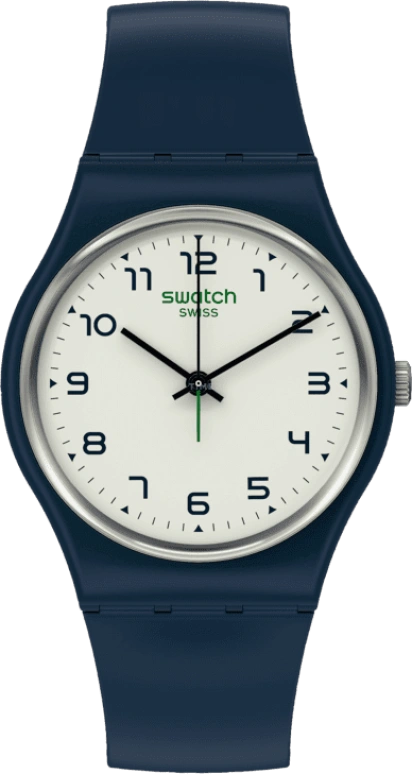 Swatch,Originals 34mm,34mm,Bioceramic,White,Quartz,Round,Blue,SO28N101