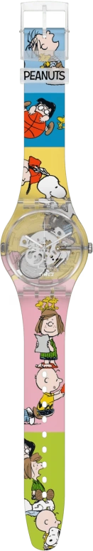Swatch,Originals 41mm,41mm,Plastic,Transparent,Yellow,Quartz,Tonneau,Transparent,SUOK137,SUOK137-013
