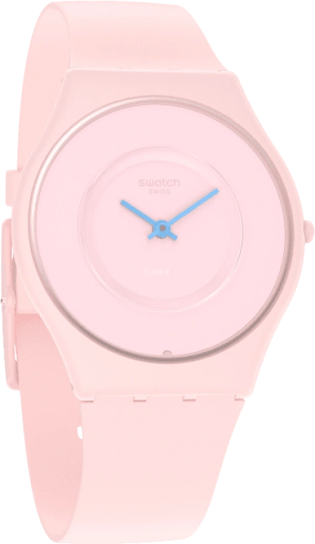 Swatch,SKIN 34mm,34mm,Ceramic,Pink,Closed,SS09P100