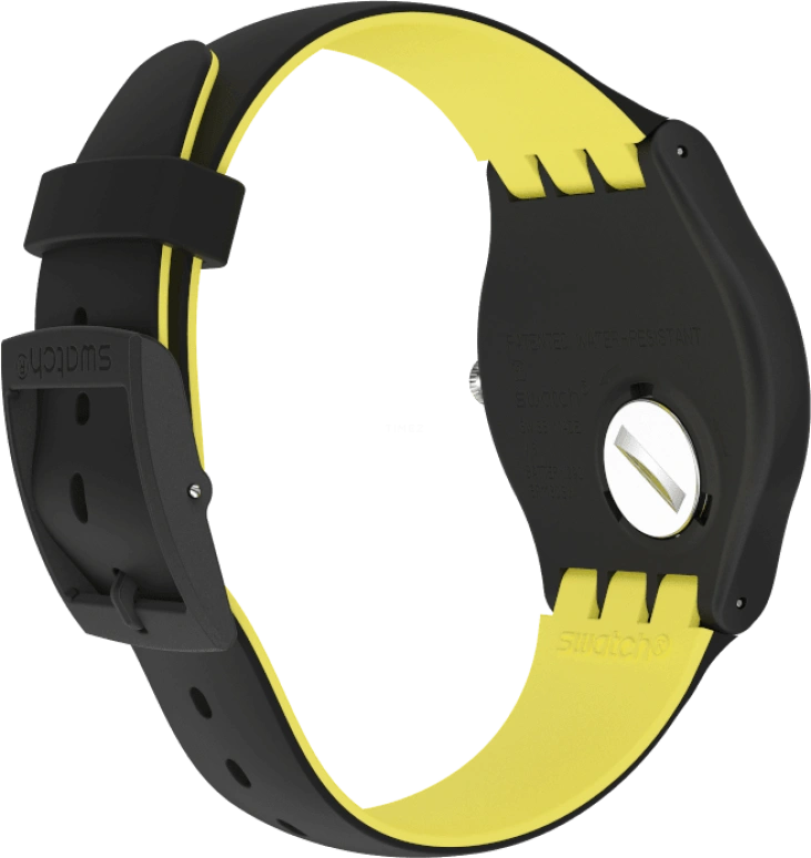 Swatch,Originals 41mm,41mm,Black,Sapphire,Crystal Glass,Open,SUOB184