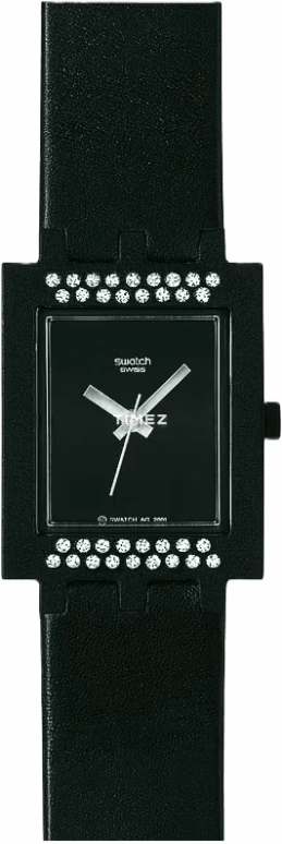 Swatch,Other 44.70mm,44.70mm,Plastic,Black,Quartz,Rectangular,SUBB101P