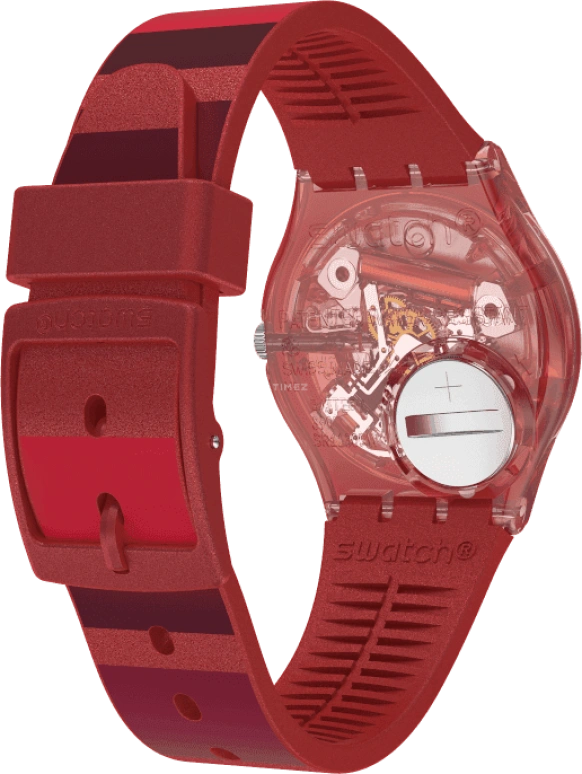 Swatch,Originals 34x39.20mm,34x39.20mm,Plastic,Red,GR406