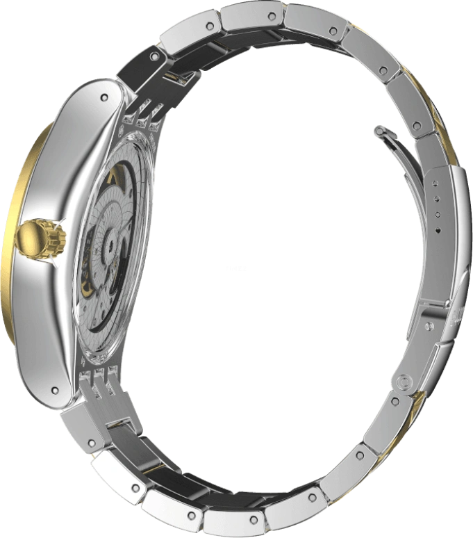 Swatch,IRONY 42mm,42mm,Gold,Open,YIS429G