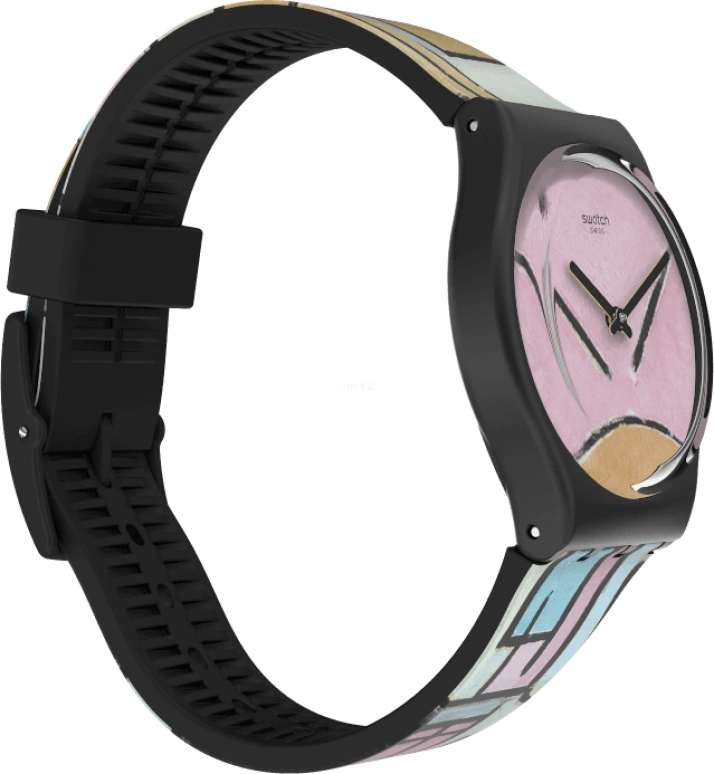 Swatch,Originals 34mm,34mm,Plastic,Pink,Closed,GZ350