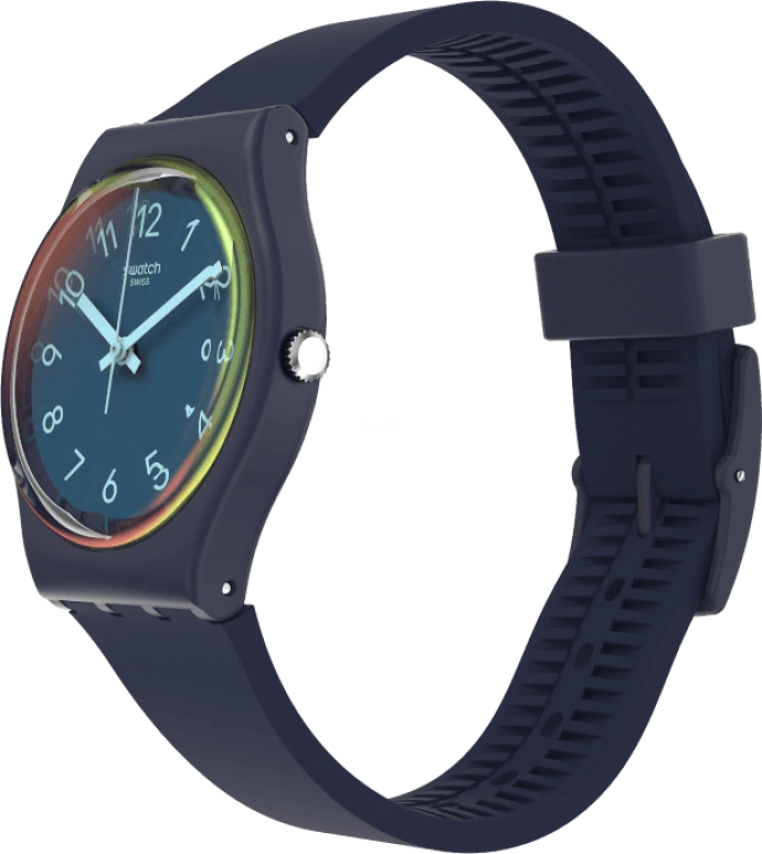 Swatch,Originals 34mm,34mm,Plastic,Blue,Closed,GN274