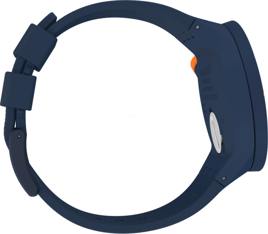 Swatch,THE BOLD 47mm,47mm,Plastic,Blue,Closed,SO27N110