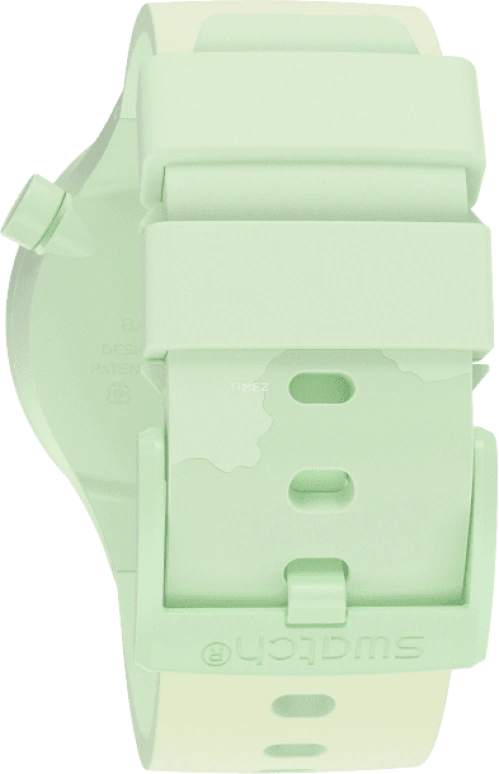 Swatch,THE BOLD 47mm,47mm,Bioceramic,Ceramic,Green,Quartz,Sapphire,Crystal Glass,Round,SB03G100