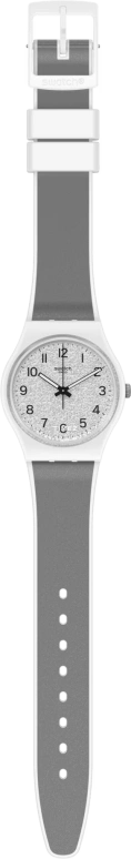 Swatch,Originals 34mm,34mm,Plastic,Grey,Quartz,Tonneau,White,GW211