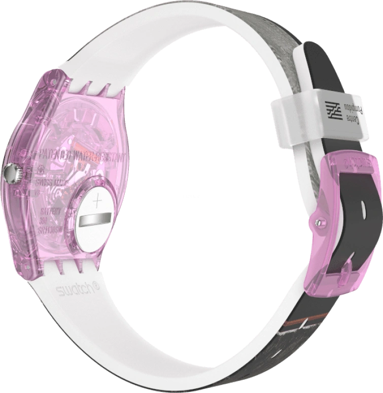 Swatch,Originals 34mm,34mm,Plastic,Multi-Color,Quartz,Sapphire,Crystal Glass,Round,GZ356