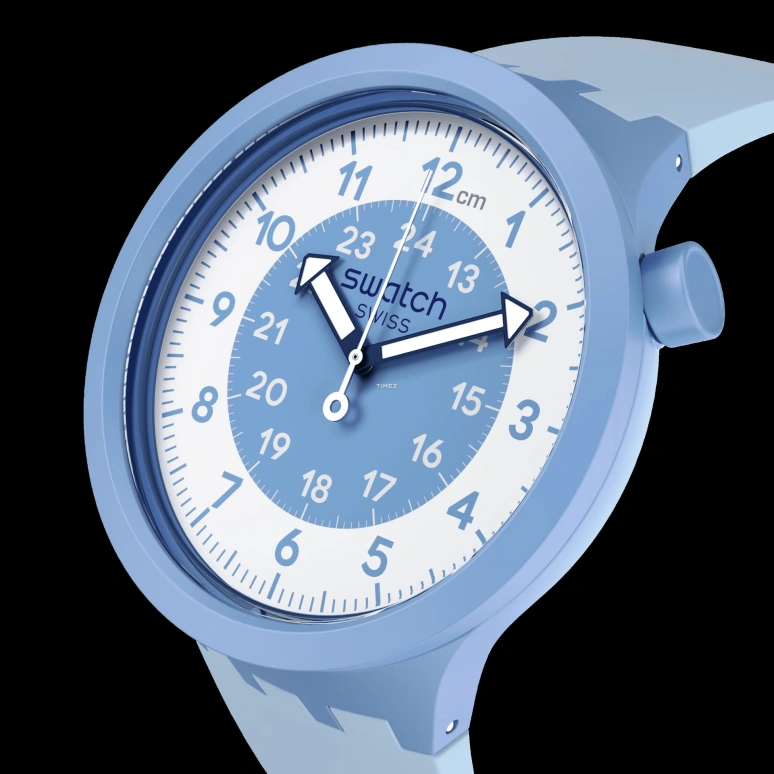 Swatch,Other 47mm,47mm,Bioceramic,Blue,White,Quartz,Round,Blue,SB03Z104